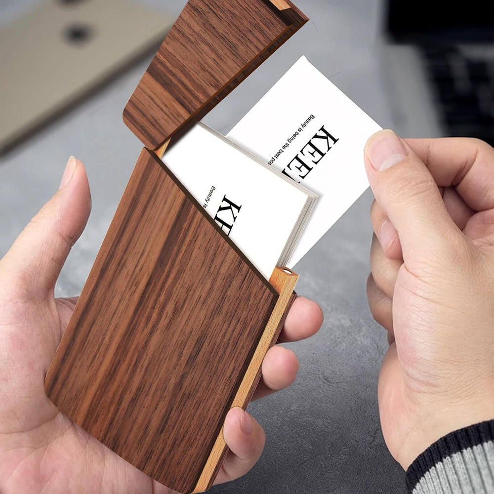 Walnut Business Card Case