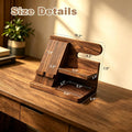 Gifts for Men Wood Phone Docking Station Birthday Gift for Men Valentines Day Gifts Father Gift for Him Boyfriend Nightstand Organizer Desktop Phone Stand