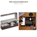 The Collector's Duo - watch box and valet tray shown together